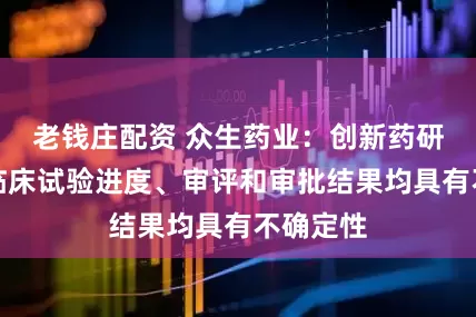 老钱庄配资 众生药业:创新药研发项目临床试验进度、审评和审批结果均具有不确定性